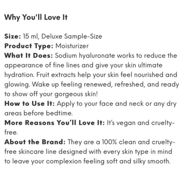 5/$25 GLOW ON 5TH HYDRATE + RENEW  Night Cream - Picture 3 of 8